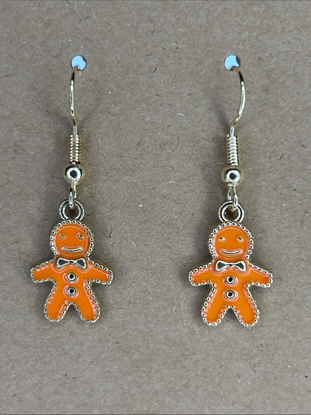 Gingerbread Dangle Christmas Earrings - Women Fashion Jewelry